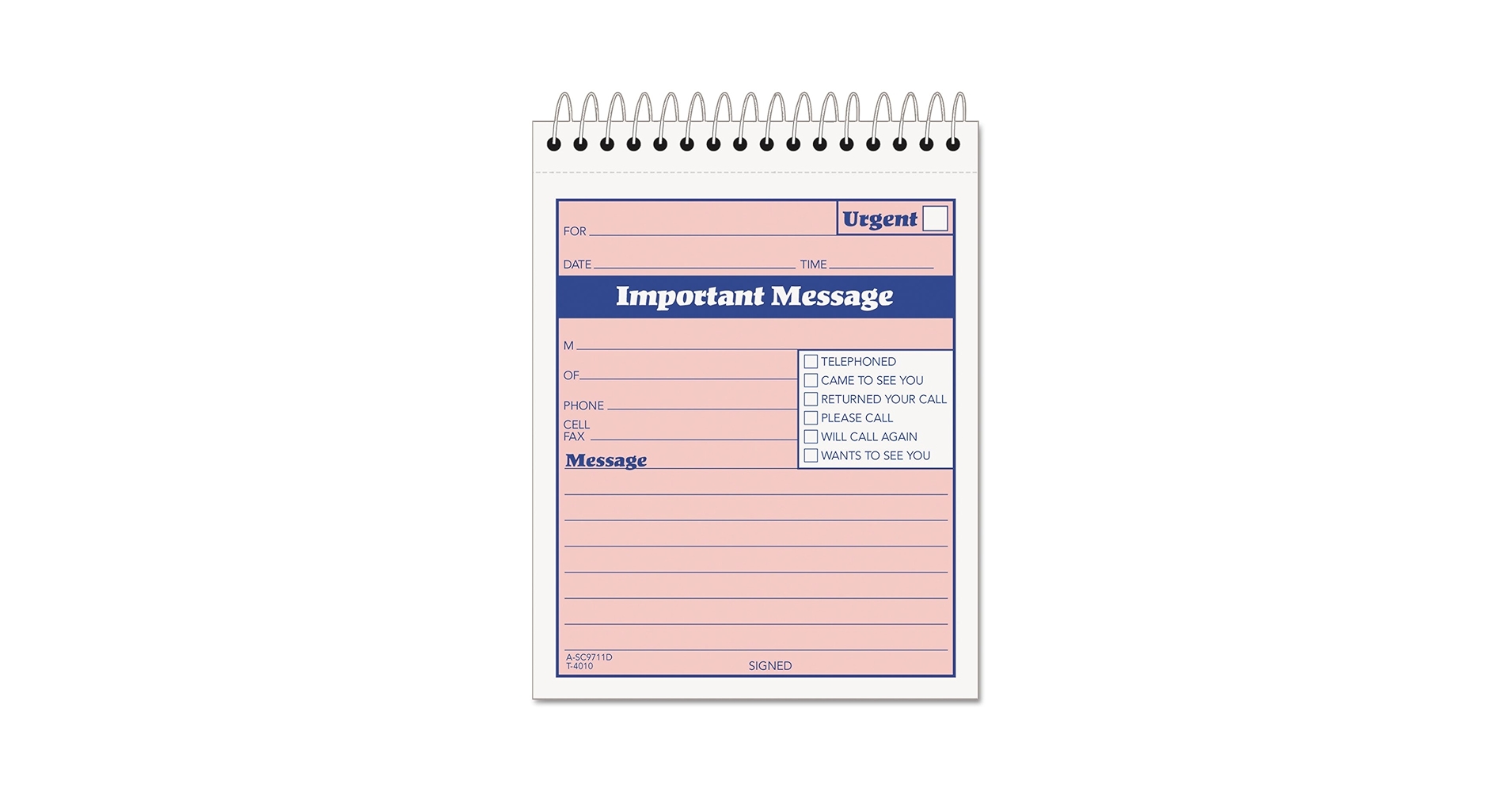 Amazon.com : TOPS 2-Part Carbonless Phone Message Book, 4.25